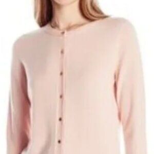 Calvin Klein Pink Sweater with Gold Buttons Size XL